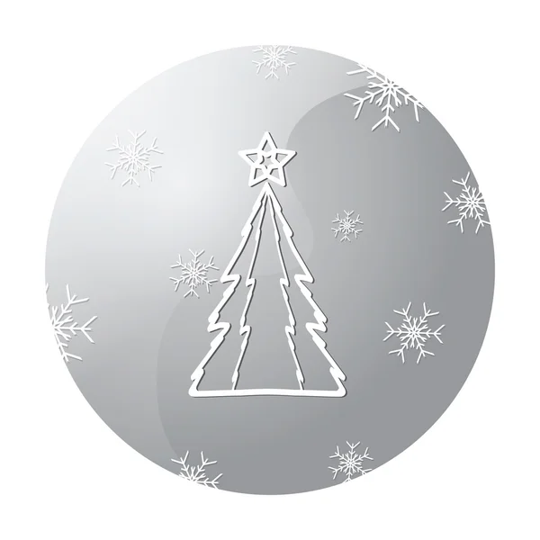 Різдвяна ялинка Векторні ілюстрації — стоковий вектор