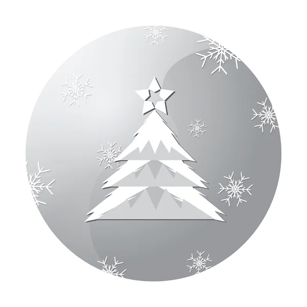 Illustrazione vettoriale dell'albero di Natale — Vettoriale Stock