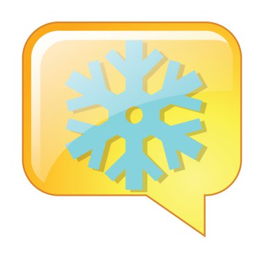 Kar tanesi simgesi clipart