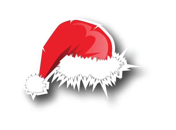 Santa hats doodles — Stock Vector