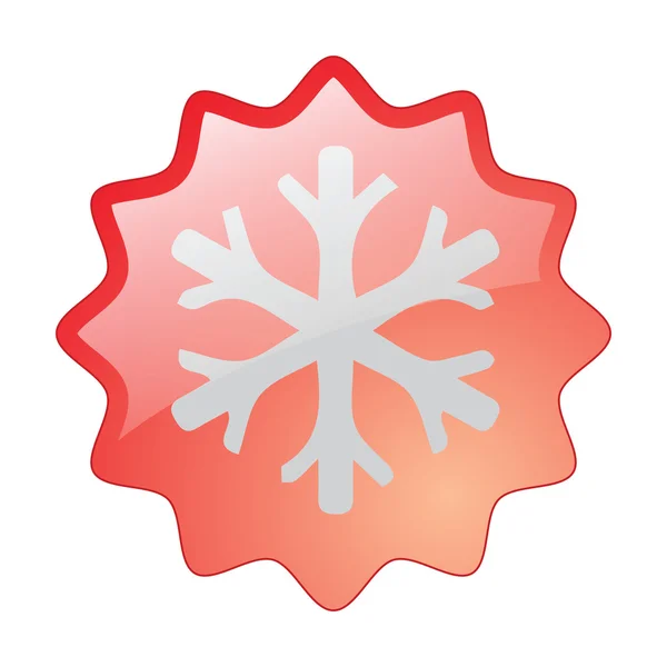 Clipart ícone floco de neve —  Vetores de Stock