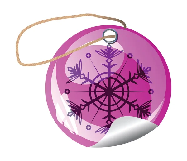 Colorful Christmas bauble — Stock Vector