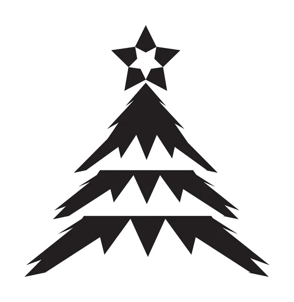 Funky moderne kerstbomen vector — Stockvector