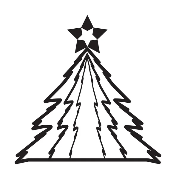 Funky moderne kerstbomen vector — Stockvector