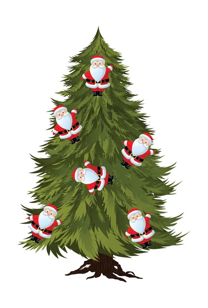 Funky modern Christmas trees vector — Stock Vector