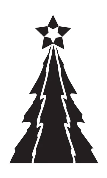 Funky moderní vánoční stromky vektorové — Stockový vektor