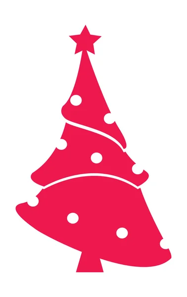 Christmas tree vector illustration — Stock Vector