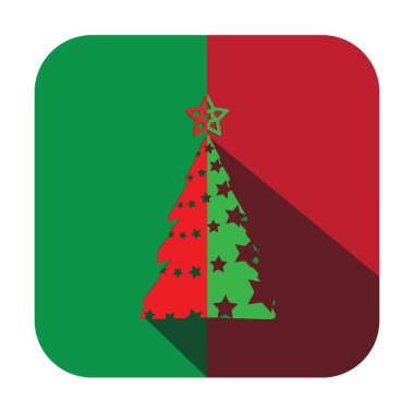 Funky modern Noel ağaçları vektör