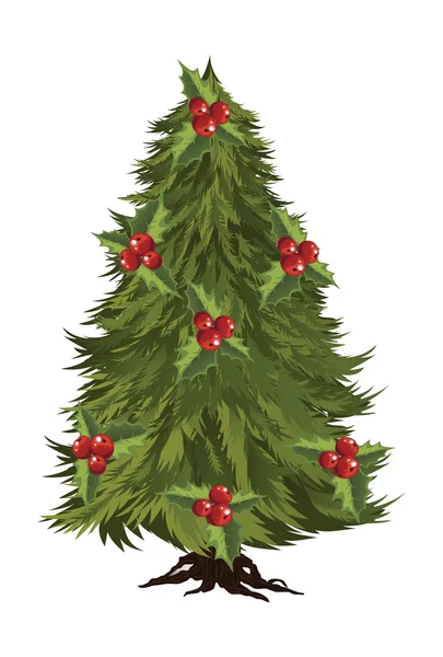 Funky modern Christmas trees vector — Stock Vector