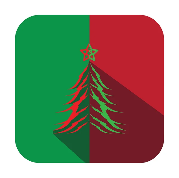 Funky moderne Weihnachtsbäume Vektor — Stockvektor