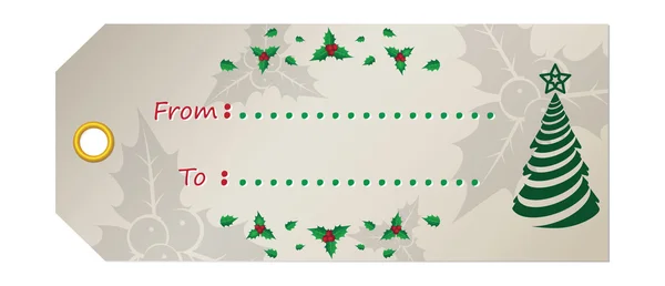 圣诞礼物标签矢量 — 图库矢量图片