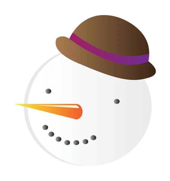 Vetor boneco de neve ilustração vetorial —  Vetores de Stock