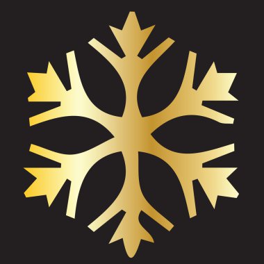 simge siyah kar tanesi vektör