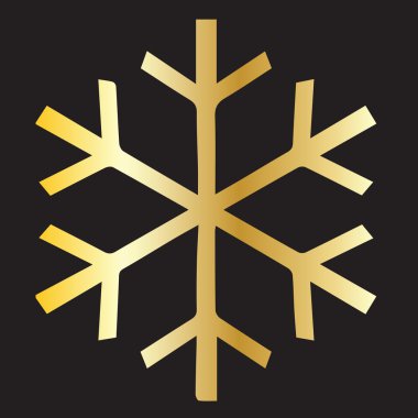 simge siyah kar tanesi vektör