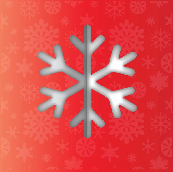 Sněhová vločka ikony kliparty — Stockový vektor