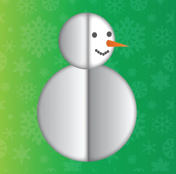 Ilustracja wektorowa snowman wektor — Wektor stockowy