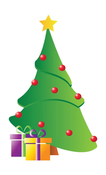 Φάνκι σύγχρονη χριστουγεννιάτικα δέντρα του φορέα — Διανυσματικό Αρχείο
