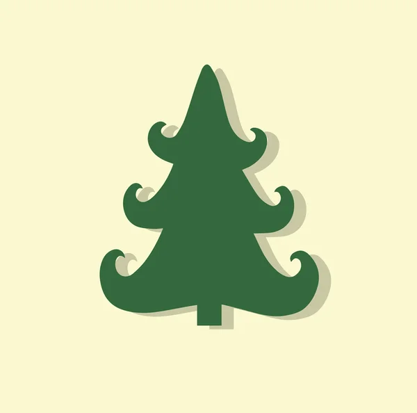 Funky moderne kerstbomen vector — Stockvector