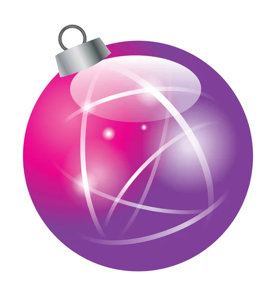 Lesklé vánoční žárovky ilustrace — Stockový vektor