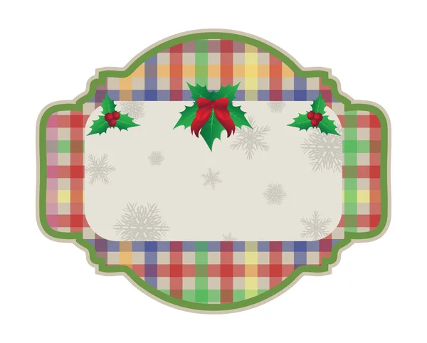 Kerst cadeau etiketten vector — Stockvector