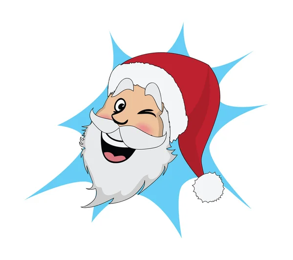 Here comes Santa vector art — Stock Vector