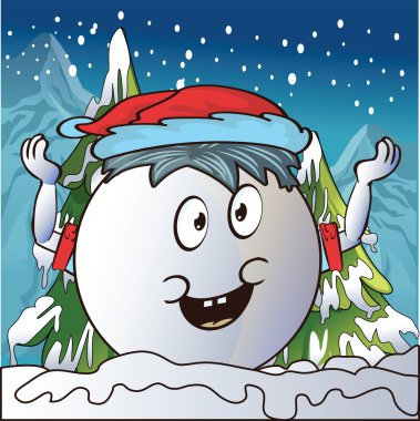 antropomorfik kartopu vektör