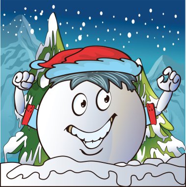 antropomorfik kartopu vektör