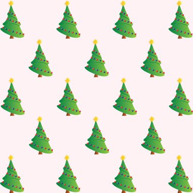 Noel ağaçları illüstrasyon