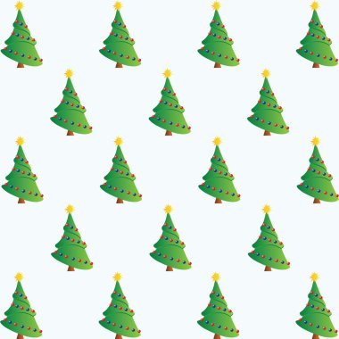 Noel ağaçları illüstrasyon