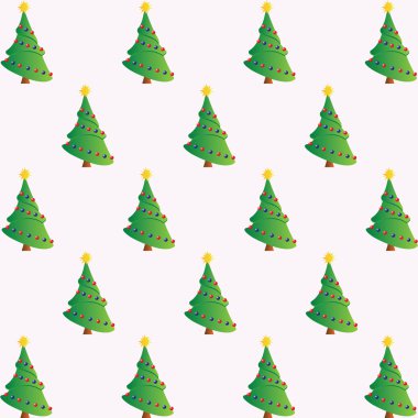 Noel ağaçları illüstrasyon