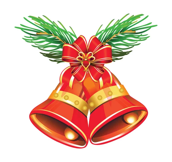 Cloches de Noël sonnent vecteur — Image vectorielle