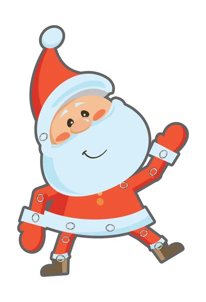 Miss Papai Noel sorrindo — Vetor de Stock