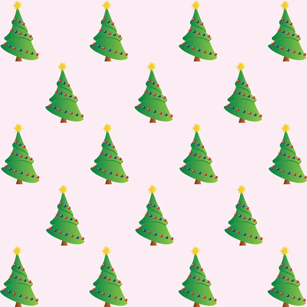 Illustrazione alberi di Natale — Vettoriale Stock