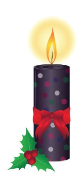 Noel mumlar illüstrasyon