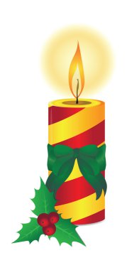 Noel mumlar illüstrasyon