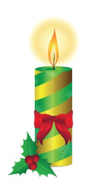 Noel mumlar illüstrasyon