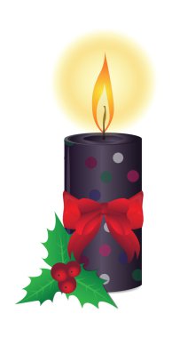 Noel mumlar illüstrasyon