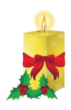 Noel mumlar illüstrasyon