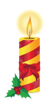 Noel mumlar illüstrasyon