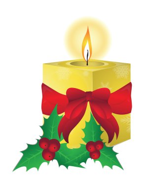 Noel mumlar illüstrasyon