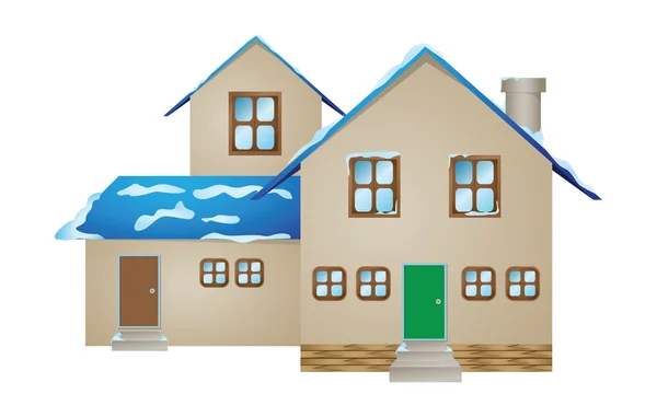 Cartoon simple house | Cartoon House — Stock Vector © benchyb #12793306