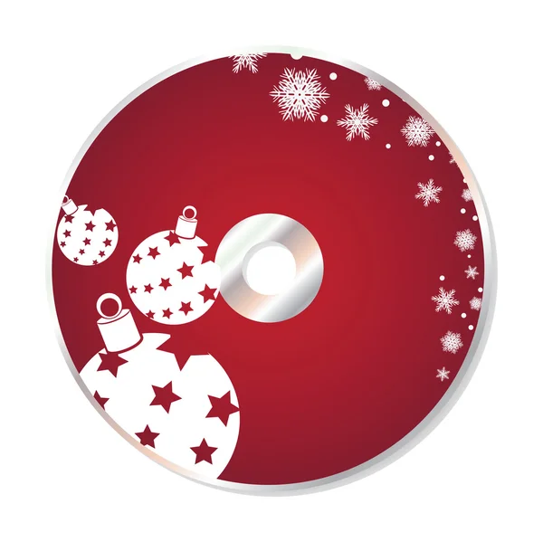 Kerst cd ontwerp — Stockvector