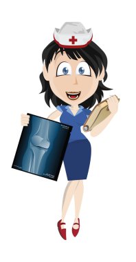 Kadın tıbbi profesyonel