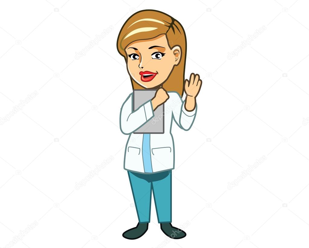 Kadin Doktor Vektorler Ve Grafikleri Depositphotos