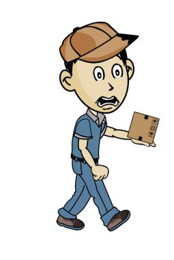 Teslimat adam getirerek kutusu