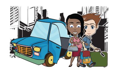 Bebek Hastanesi vektör çizimler için yolda