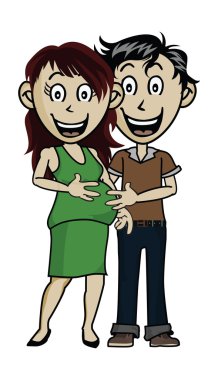 bir bebek üzerinde yol vektör çizimler