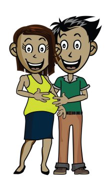 bir bebek üzerinde yol vektör çizimler