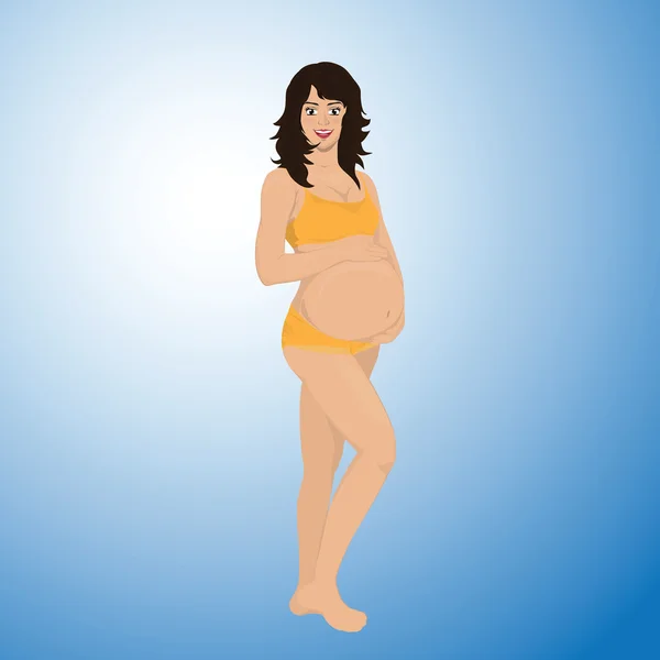 임신 벡터의 단계 — 스톡 벡터