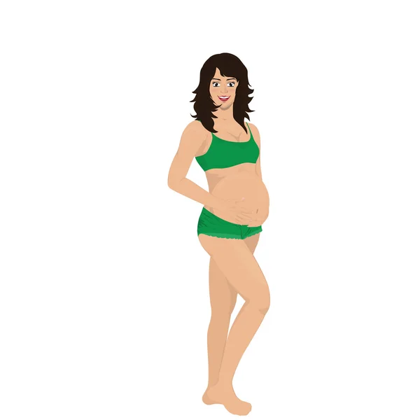 Stages of pregnancy vector — Stock Vector